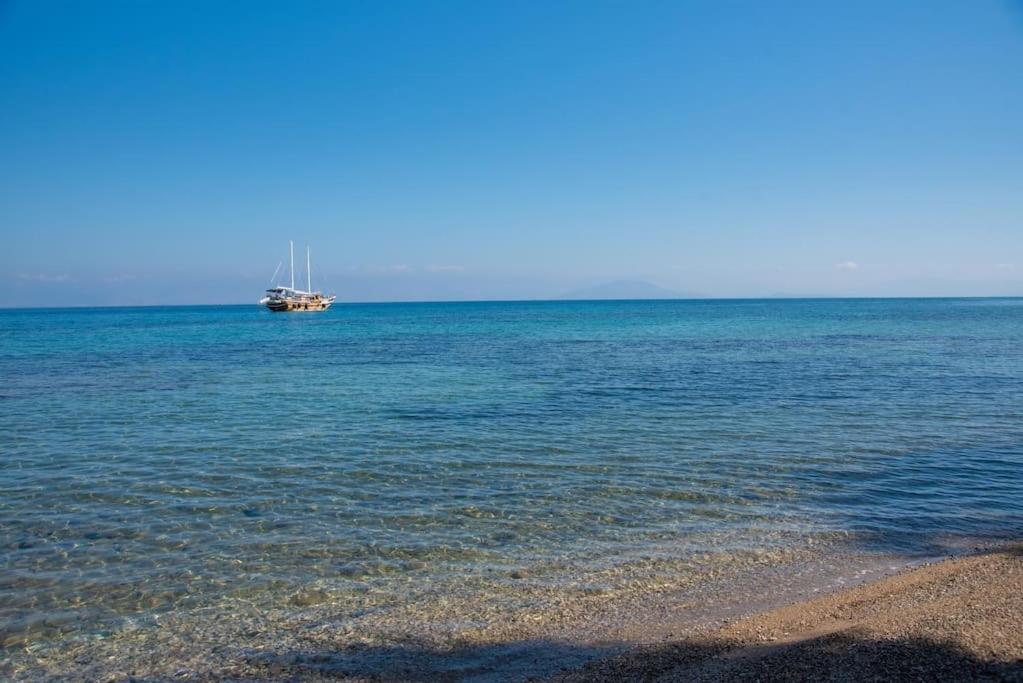 Boukari Blu Studio Boukari Beach Mpoukaris Bagian luar foto